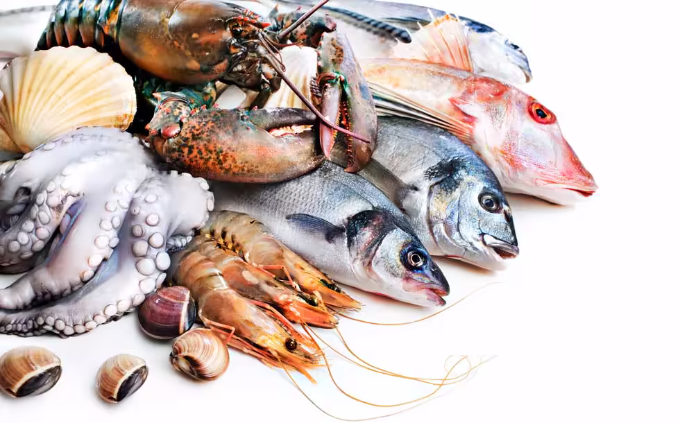 Seafood assortment